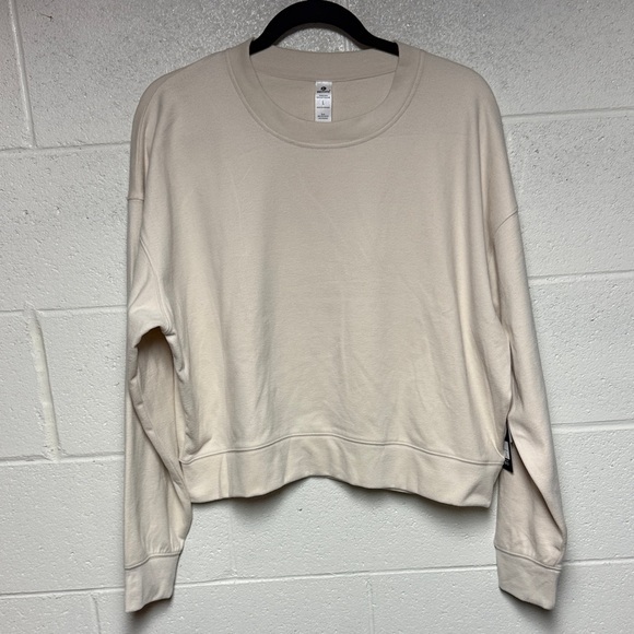 90 Degree By Reflex Tops - 90 Degree By Reflex Cream Sweatshirt